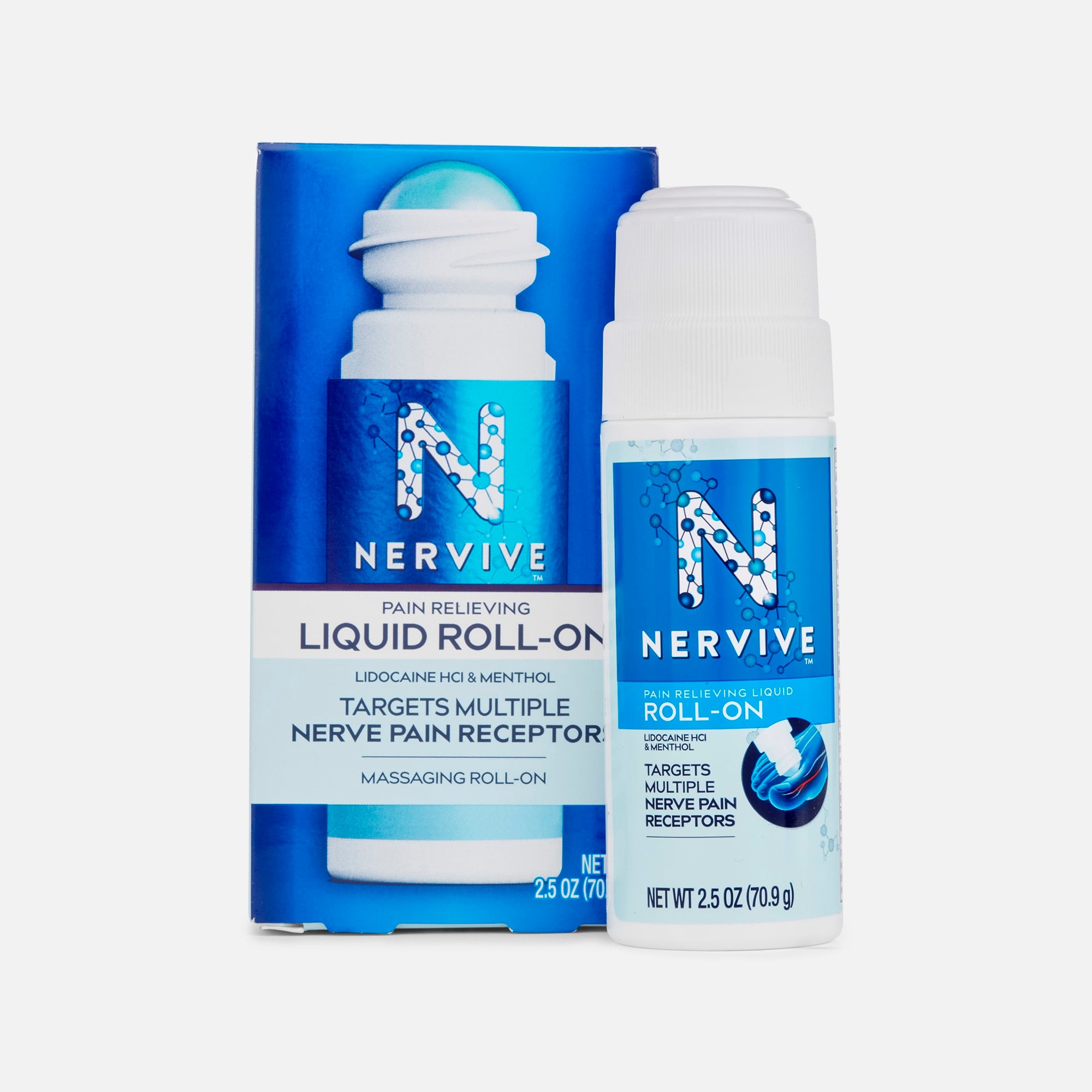 Nervive Pain Relieving Liquid  Roll-On, 2.5 oz.