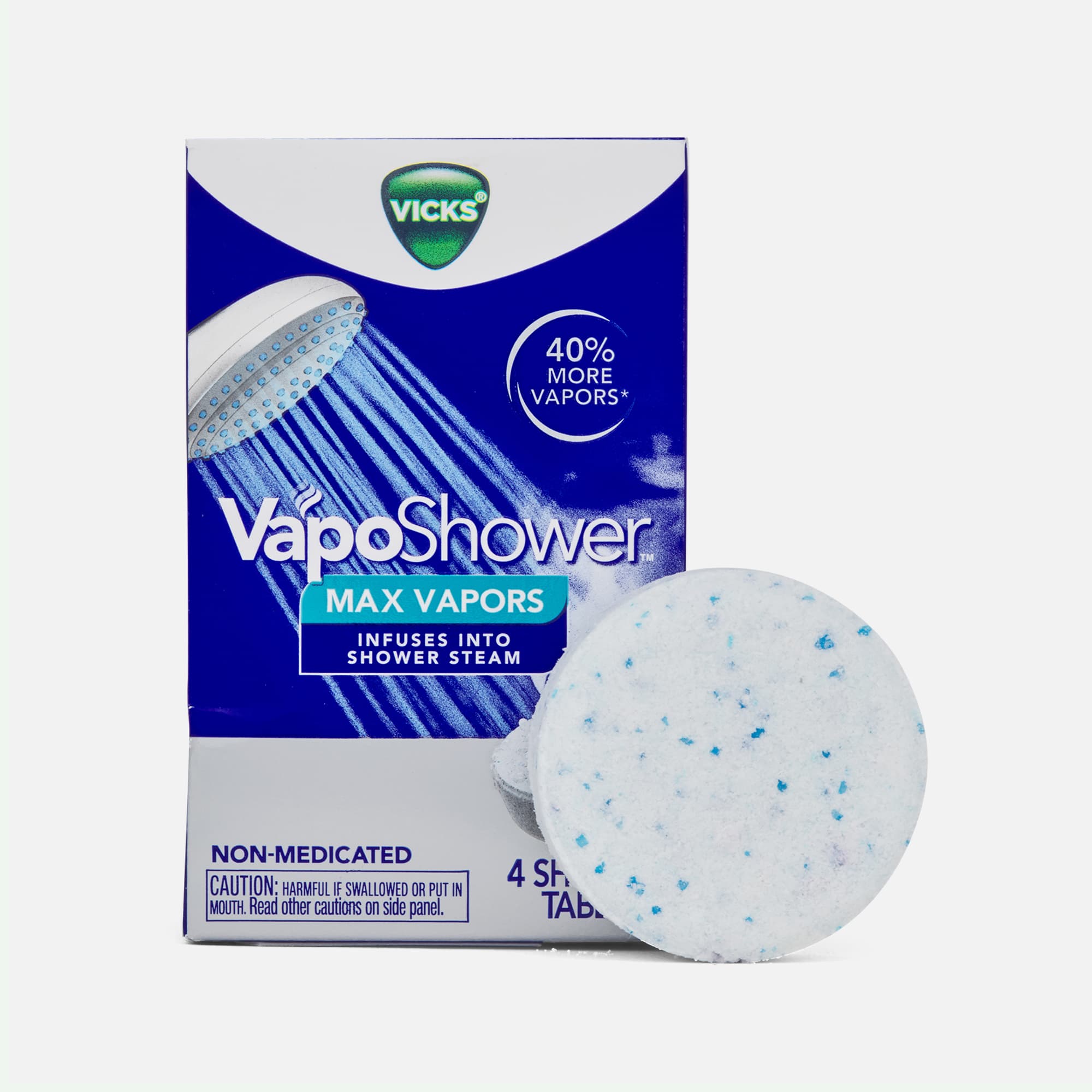 Vicks VapoShower Max Vapors Shower Tablets, 4 ct.