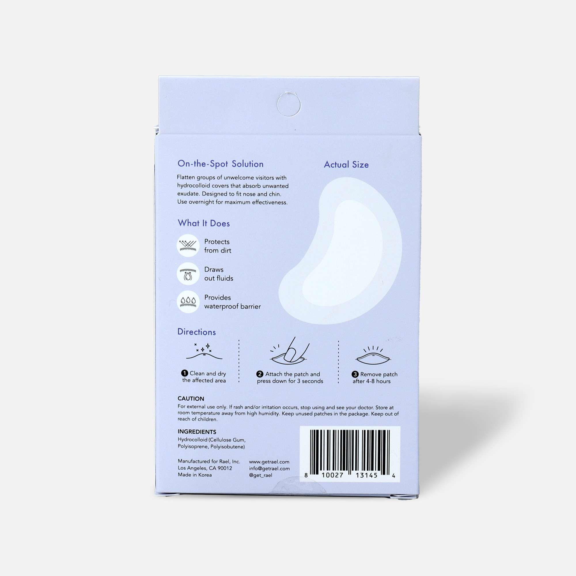 rael beauty miracle patch spot control cover