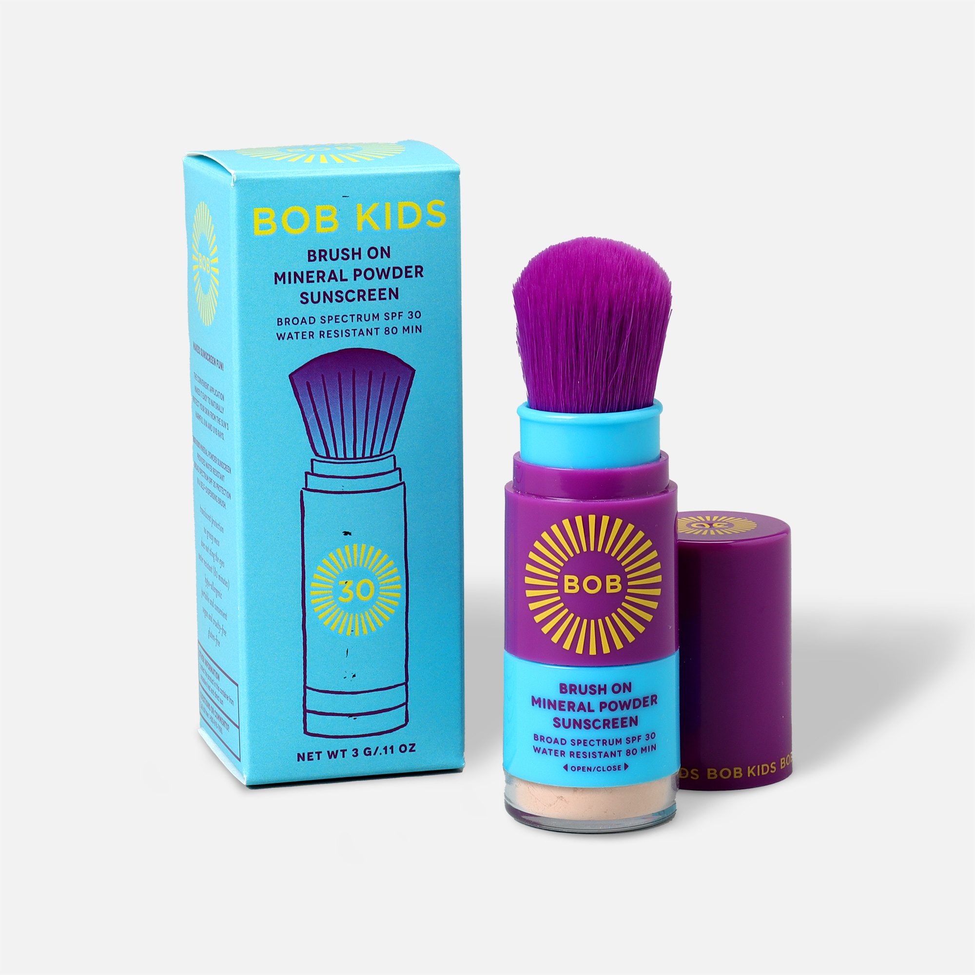 brush on block bob kids brush on spf 30 broad spectrum mineral powder sunscreen