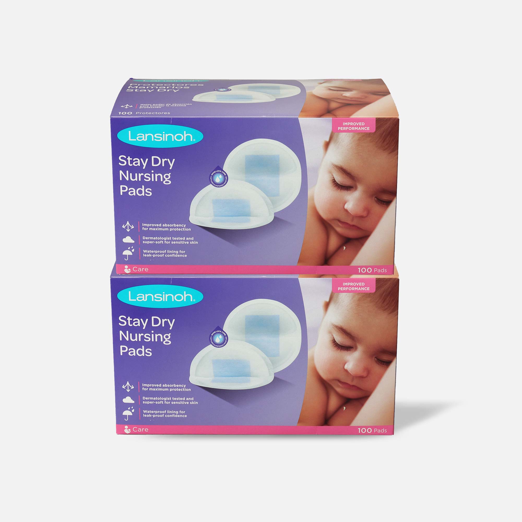  Lansinoh Stay Dry Disposable Nursing Pads, Soft and