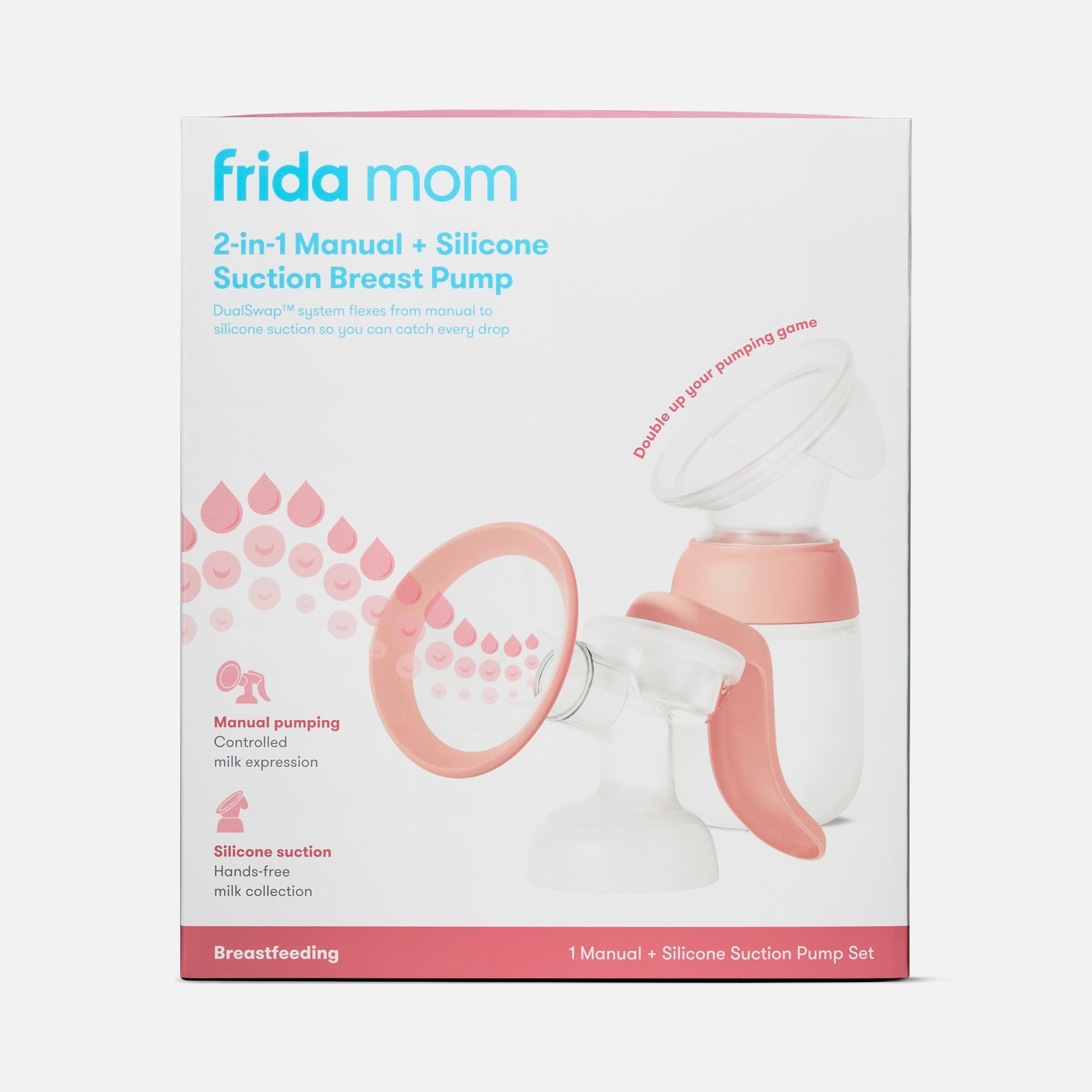 HSA Eligible Frida Mom 2-in-1 Manual + Silicone Suction Breast