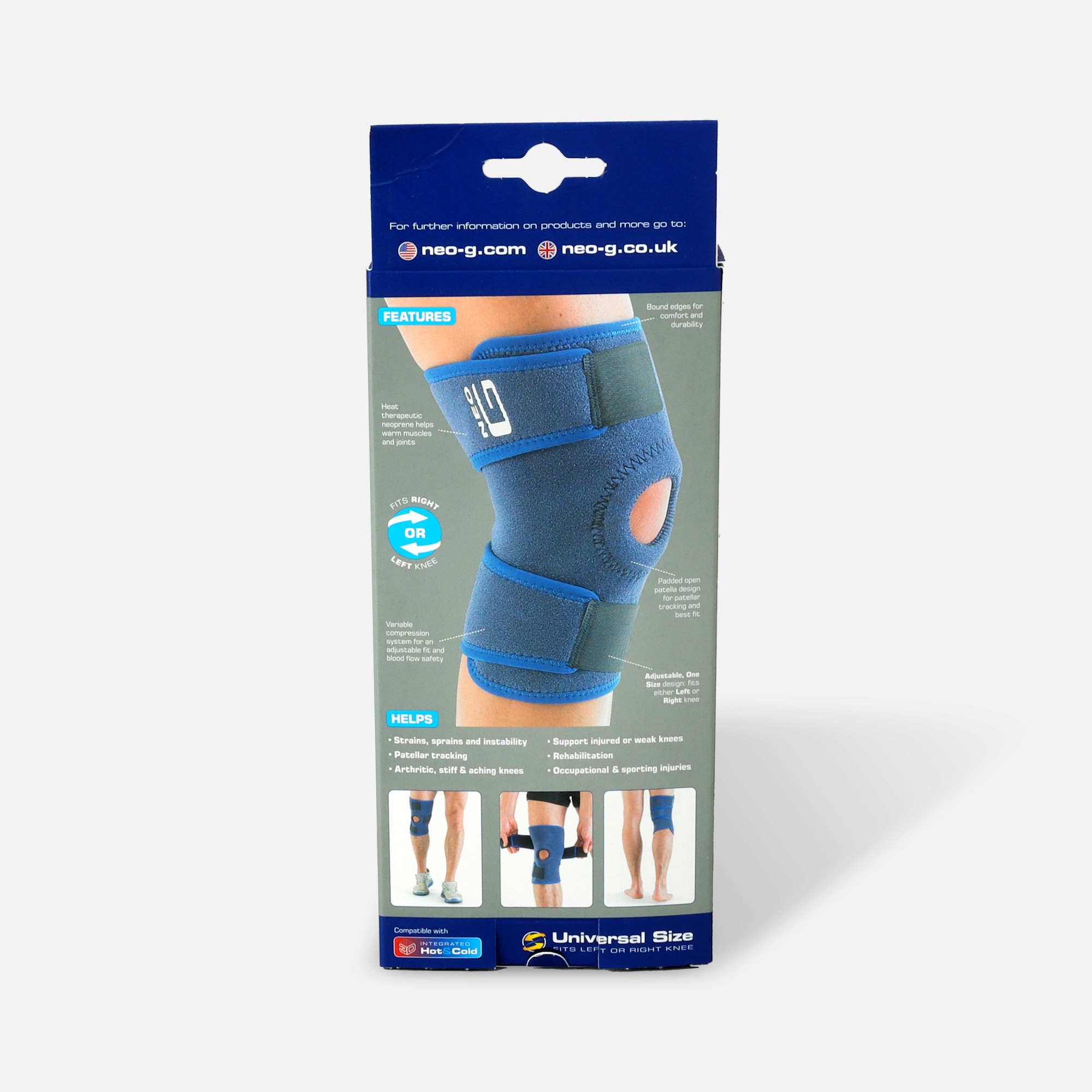Neo G Medical Open Knee Patellar Support injured joints muscle sport ONE SIZE 