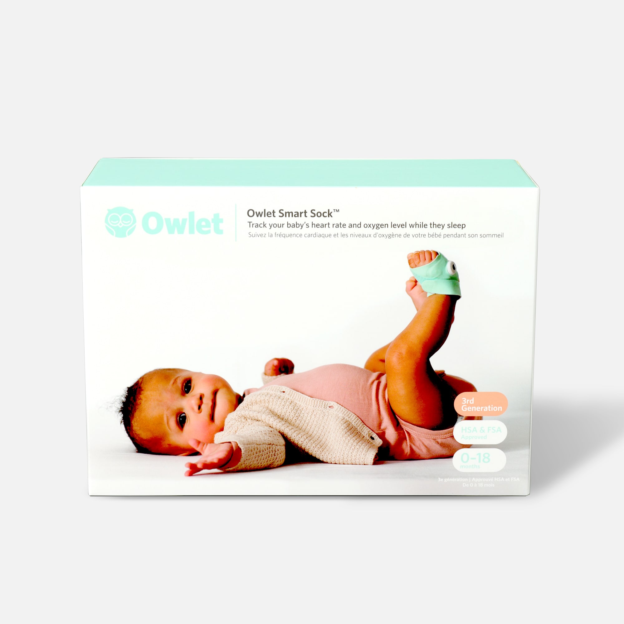 Owlet Smart Sock 3 Wearable Baby Monitor