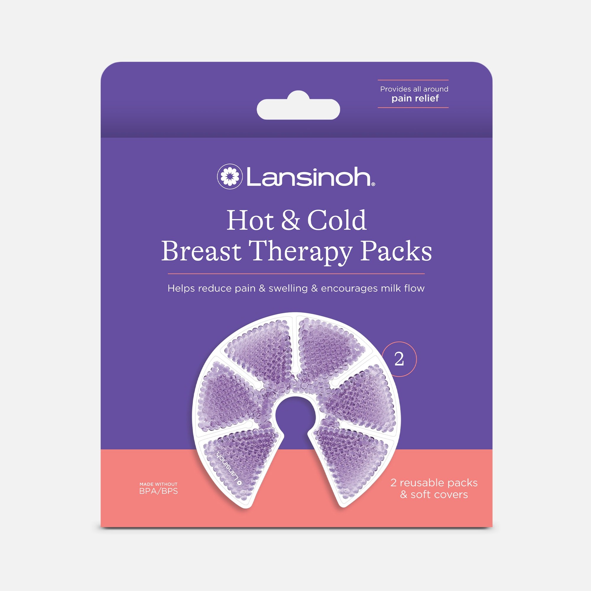 HSA Eligible Lansinoh TheraPearl 3-in-1 Hot or Cold Breast Therapy
